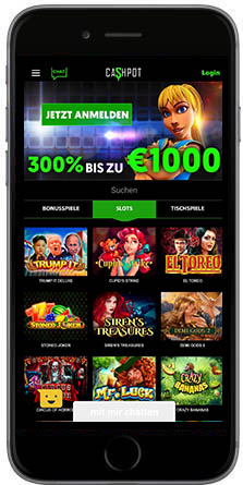 Cashpot Casino mobil vertikal