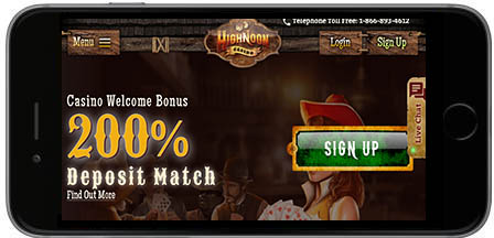 HighNoon Casino mobil horizontal