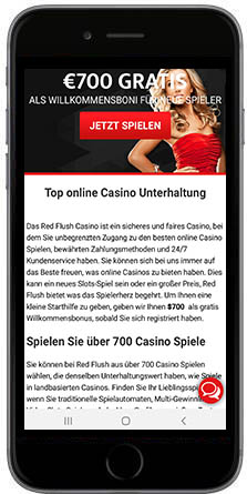 Red Flush Casino mobil vertikal