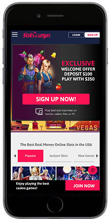 Slots of Vegas mobil vertikal