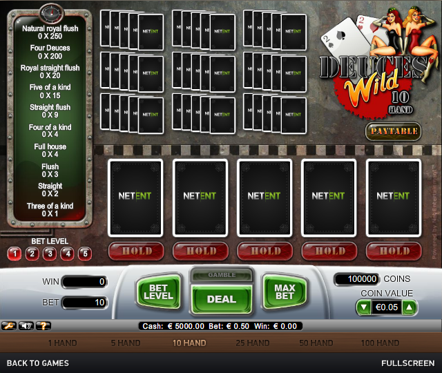 Casino Slots Deuces Wild