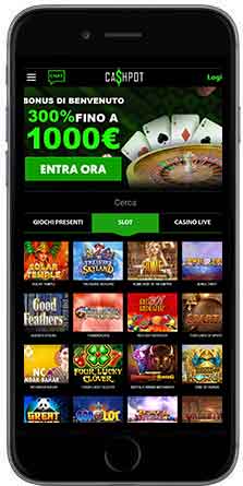 Cashpot Casino mobil vertikal