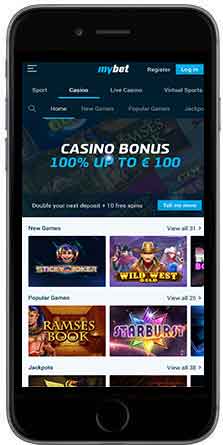 mybet Casino mobil vertikal