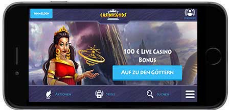 Casino Gods mobil horizontal