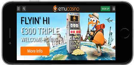 Emu Casino mobil horizontal