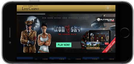 Global Live Casino mobil horizontal
