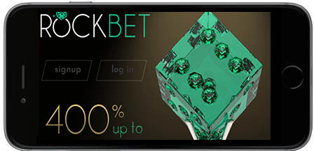 Rockbet Casino mobil horizontal