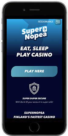 SuperNopea Casino mobil vertikal