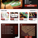 Lucky Live Casino homepage