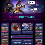 Rockbet Casino Homepage