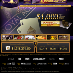 Royal Ace Casino homepage