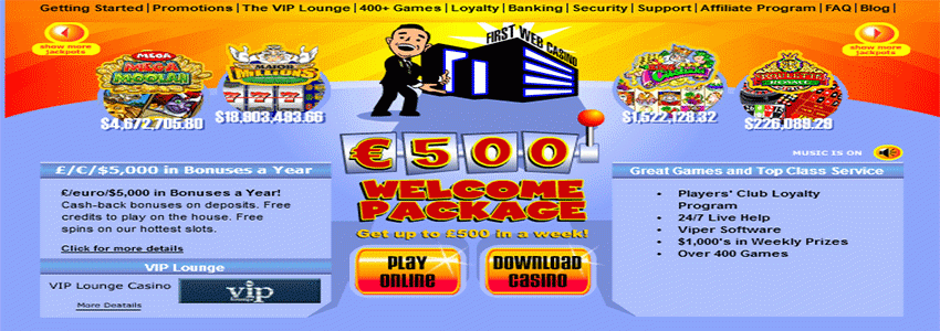 First Web Casino cover