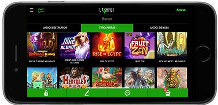 Cashpot Casino mobil horizontal
