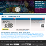 Wizbet Casino Homepage