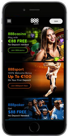 888 casino mobil vertikal