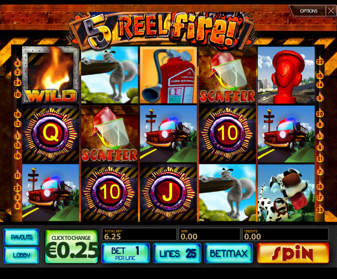5reel fire multislot casino slots universal fever event