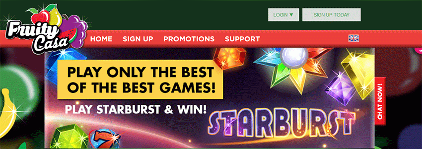 fruity casa  free spins
