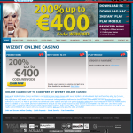wizbet casino homepage