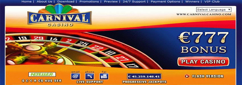 carnival casino cover
